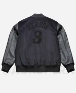 Mitchell & Ness Philadelphia 76ers Allen Iverson Walk The Tunnel Black Varsity JacketMitchell & Ness Philadelphia 76ers Allen Iverson Walk The Tunnel Black Varsity Jacket