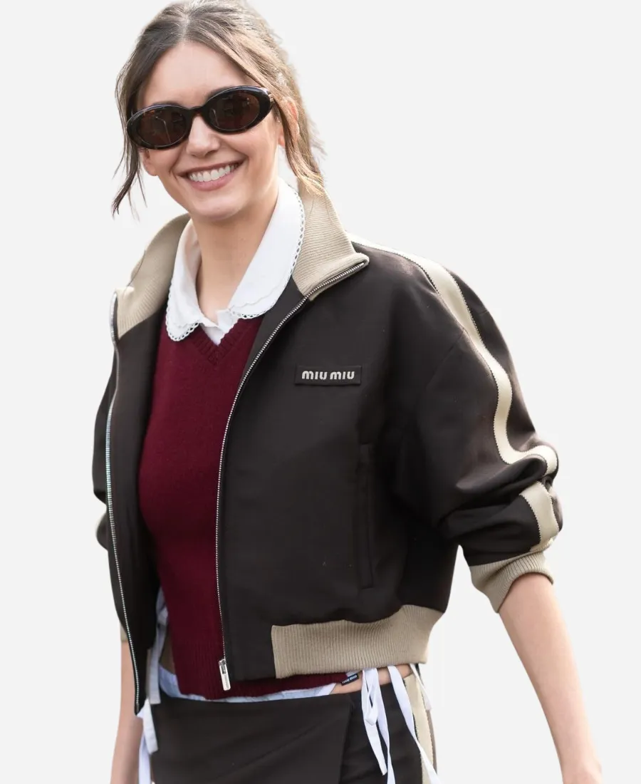 Miu Miu FW26 Nina Dobrev Cropped Jacket Miu Miu FW26 Nina Dobrev Cropped Jacket