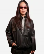 Miu Miu FW26 Yerin Ha Leather Jacket