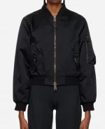 Molly Ephraim Last Man Standing S06 Mandy Baxter Black Bomber Jacket