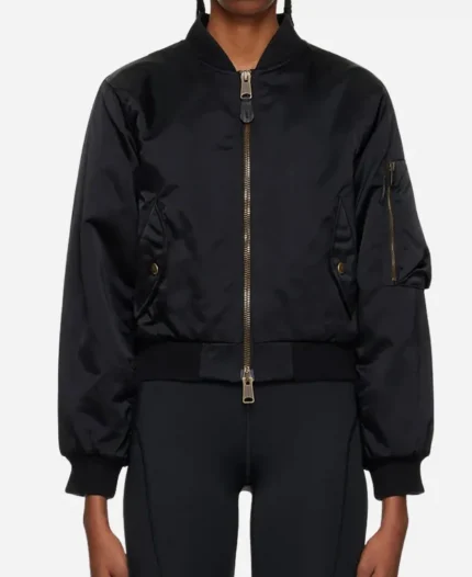 Molly Ephraim Last Man Standing S06 Mandy Baxter Black Bomber Jacket