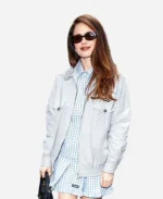 Molly Gordon NYC 2026 Oversized Grey Jacket