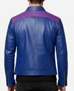 Mortal Kombat II 2026 Karl Urban JC Blue Leather Jacket