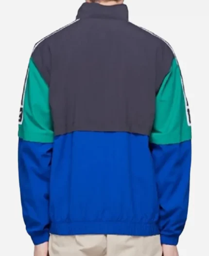 Multicolor Retro Windbreaker Jacket