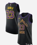 NBA 2026 LeBron James Utah Jazz vs Los Angeles Lakers Black Jersey 