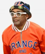 NBA 2026 New York Knicks VS Atlanta Hawks Spike Lee Orange & Blue  Half-Zip Shirt