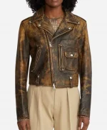 NY Fashion Week 2026 Diana Silvers Leather Jacket