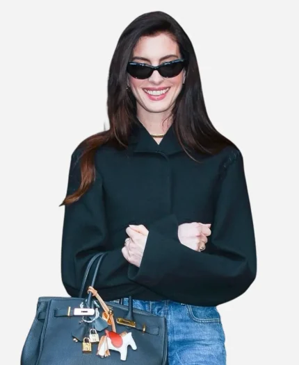 NYC 2026 Anne Hathaway Cropped Jacket