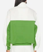 NYC 2026 Chyler Leigh Track Jacket In Green & White
