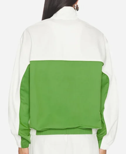 NYC 2026 Chyler Leigh Track Jacket In Green & White