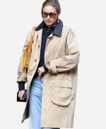 NYC 2026 Gigi Hadid Khaki Coat