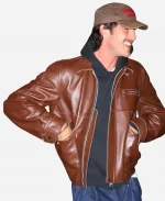 NYC Jacob Elordi Brown Leather Jacket