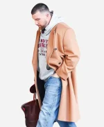 NYC Travis Kelce Brown Coat