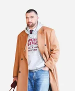 NYC Travis Kelce Brown Trench Coat