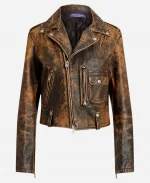 NYFW 2026 Diana Silvers Leather Jacket