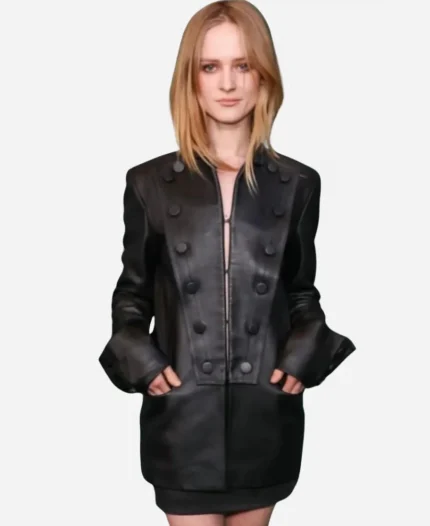 Nell Williams Black Leather Jacket
