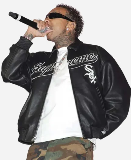 Neon Carnival 2026 Tyga Leather Jacket