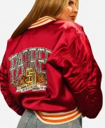 New Era San Diego Padres 2026 City Connect Red Satin Varsity Jacket