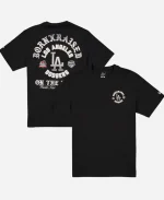 New Era x Born X Raised Los Angeles Dodgers Back-to-Back World Series Champions On The Turf T-Shirt