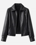 New York City 2026 Nina Dobrev Leather Jacket