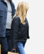 New York City 2026 Reese Witherspoon Black Bomber Jacket