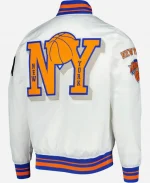 New York Knicks NBA 2x Finals Champions Mash Up Capsule Satin Jacket