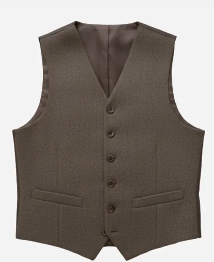 Niall Half Man Brown Vest