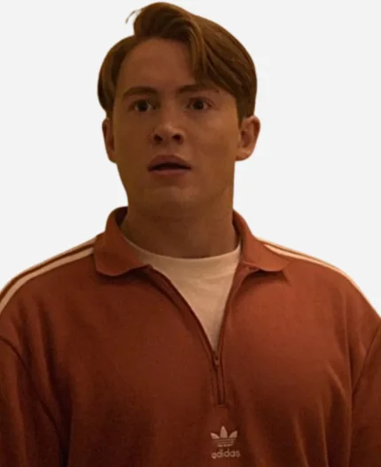 Nick Nelson Tv Series Heartstopper S02 Kit Connor Orange Polo Sweatshirt