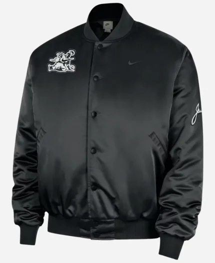 Nike Sportswear Club Jackie Robinson Black Satin Jacket