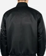 Nike Sportswear x Jackie Robinson Black Satin Bomber Jacket