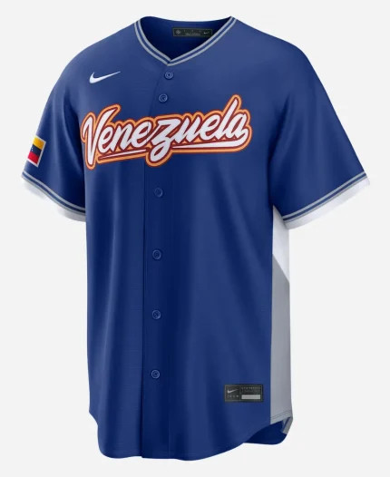 Nike Venezuela National Baseball Team 2026 World Baseball Classic Blue Jersey