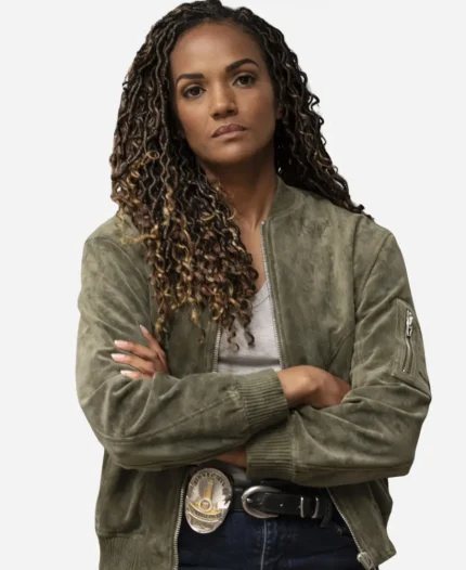 Nyla Harper The Rookie S08 Green Jacket
