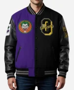 OVO x Batman x The Joker Split Varsity Jacket