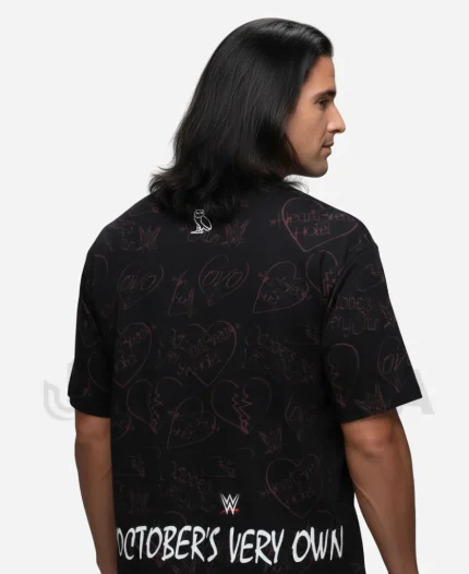 OVO x WWE 2026 Shawn Michaels Graphic Black T-Shirt