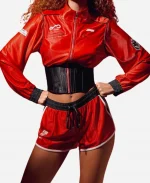 Off Season 2026 Formula 1 Cropped Red Full Zip Track Jacket