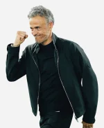 PSG Champions League 2026 Luis Enrique Black Cotton Jacket