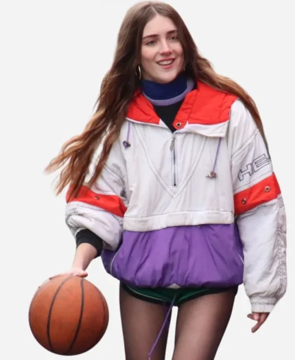 Paige 4 Movie Kids Walk Into a Bank 2026 Talia Ryder Multicolor Jacket