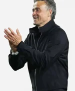 Paris Saint-Germain F.C. PSG Champions League 2026 Luis Enrique Black Cotton Jacket
