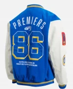 Parramatta Eels 1986 Premiers Varsity Jacket In Blue And White