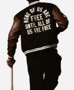 Peace Collective x Jackie Robinson Black Letterman Jacket