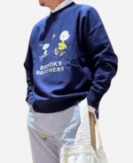 Peanuts x Brooks Brothers 2026 Snoopy Navy Blue Sweatshirt