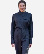 Petar Petrov FW26 Emmy Season Toast to TV Shailene Woodley Black Jumpsuit