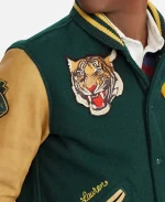 RL Tiger Green & Yellow Varsity Jacket