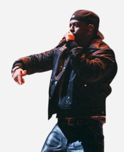 Rapper Big Sean Coachella Music Festival 2026 Black Jacket