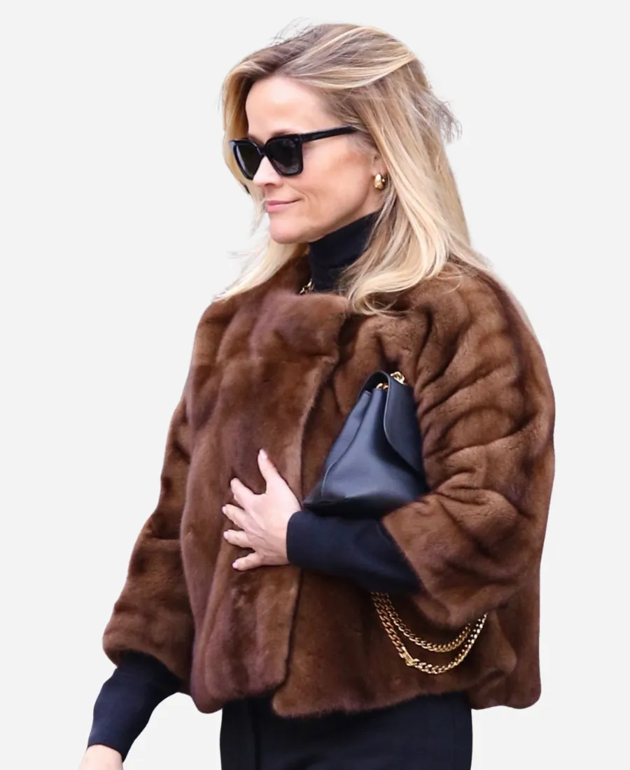 Reese Witherspoon NYC 2026 Fur Jacket Reese Witherspoon NYC 2026 Fur Jacket