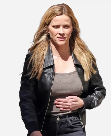 Reese Witherspoon The Morning Show 2026 Leather Jacket