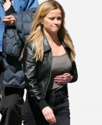 Reese Witherspoon The Morning Show LA 2026 Leather Jacket