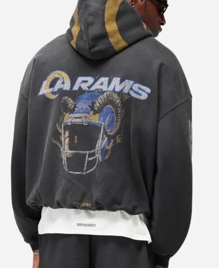 Represent x NFL 2026 Los Angeles Rams Fanatics Black Pullover Hoodie