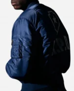 Resident Evil 2 RPD Bomber Jacket In Blue