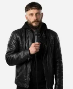 Richard Gadd Half Man Black Leather Jacket